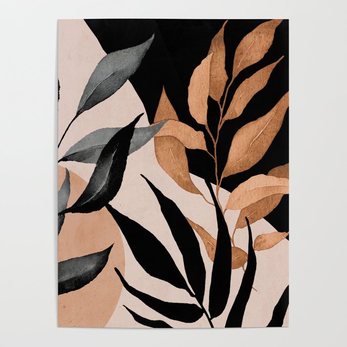 Abstract Art Tropical Leaves 115 Poster by ThingDesign Society6