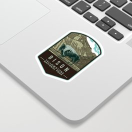 Yellowstone National Park Bison Sticker