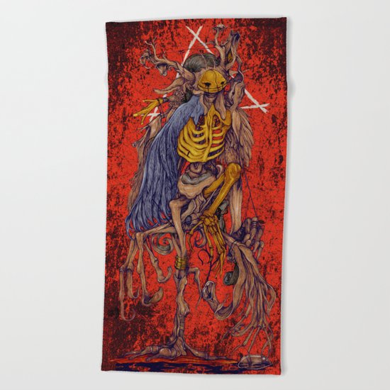 Adamant (hell) Beach Towel