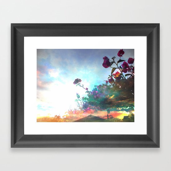 Storm of a Green Thumb Framed Art Print
