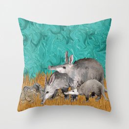 3 As in Aardvark Throw Pillow