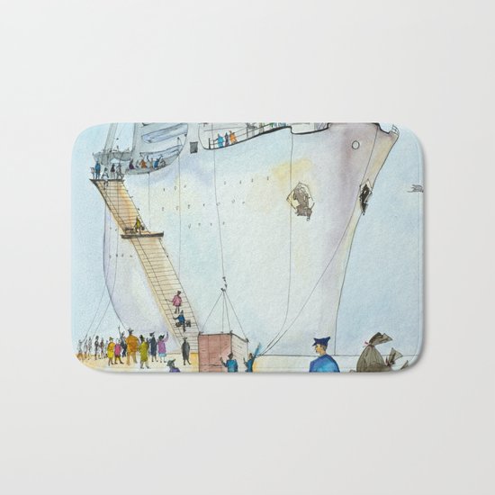 In the seaport Bath Mat