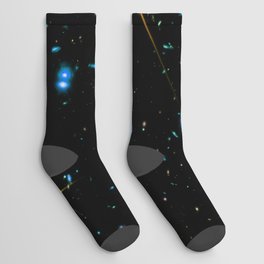 Galaxies of the Universe Teal Gold first images Socks
