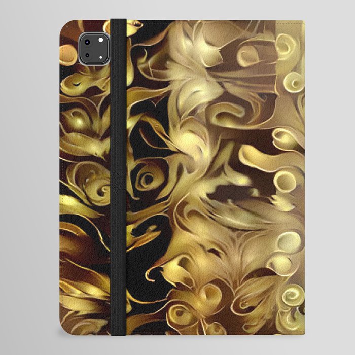 Original Wood Gold Art Collection iPad Folio Case