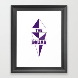 The Squad: Gritty Purple Framed Art Print