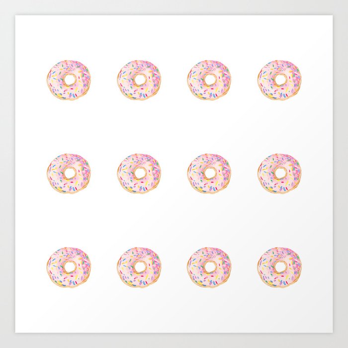 'donut worry' Art Print