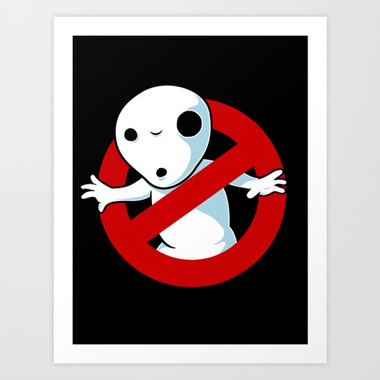Kodama Busters Art Print