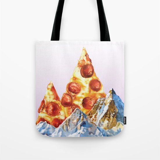 Pepperoni Pizza Peaks Tote Bag
