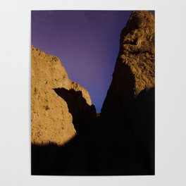 Todra Canyon | Morocco travel photography - sunset in the desert canyon Poster