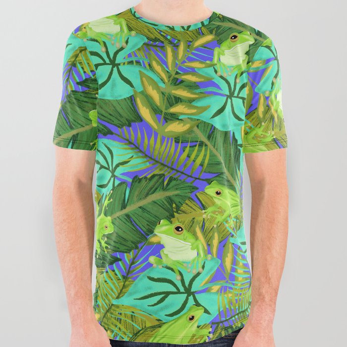Frog All Over Graphic Tee