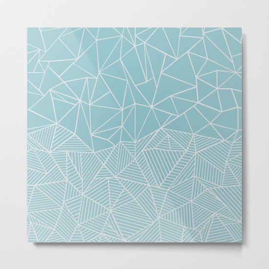 Ab Half and Half Salt Metal Print