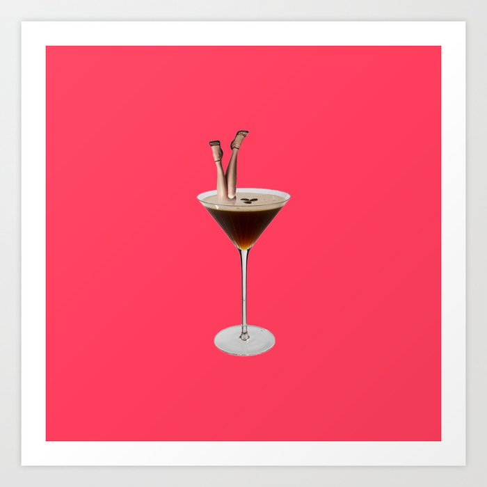 espresso martini Art Print by ERICA COVEN Society6