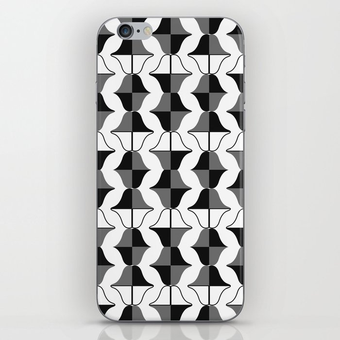Whale Song Midcentury Arches Monochrome iPhone Skin