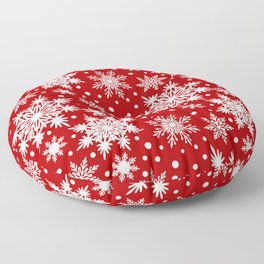 Christmas ornament. Snowflake Floor Pillow
