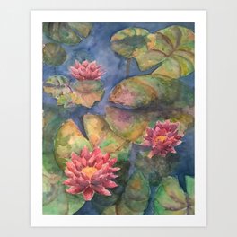 Lotus Flowers Art Prints Society6