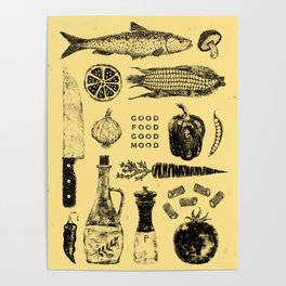 GOOD FOOD GOOD MOOD Poster