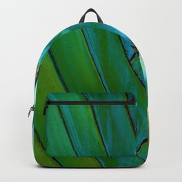 Exotic Palm Fan Woven In Shadow and Dappled Sunlight Backpack