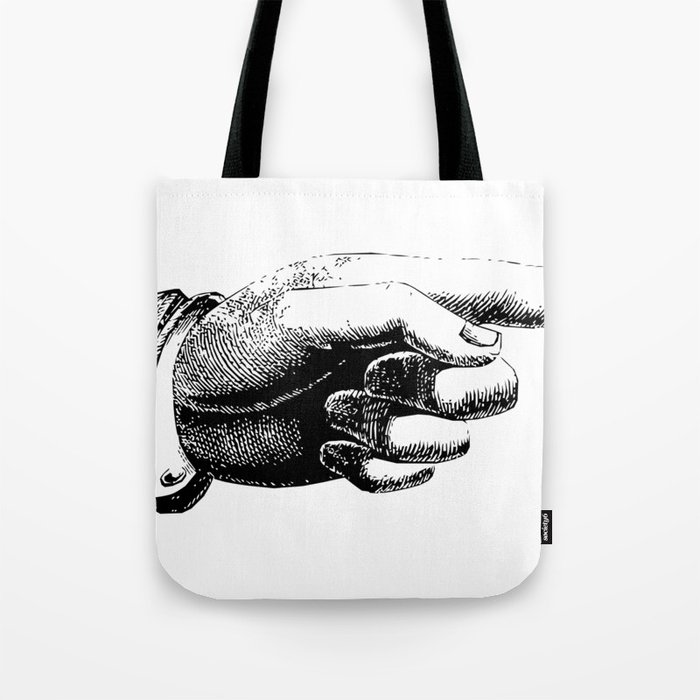 Finger Pointing Tote Bag