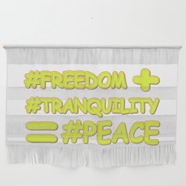"PEACE FORMULA EQUATION" Cute Design. Buy Now Wall Hanging