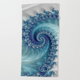 Sound of Seashell - Fractal Art Beach Towel