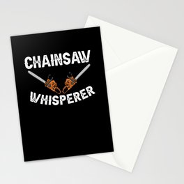Chainsaw Logger Chain Saw Lumberjack Stationery Card