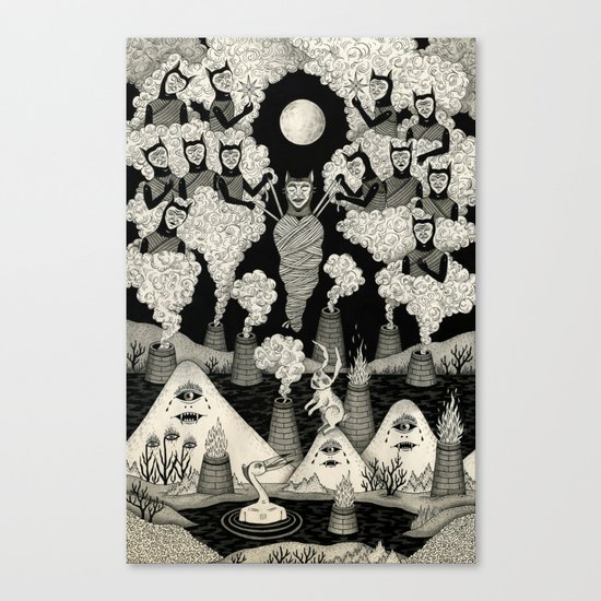 The Mountains Wept For Her Canvas Print
