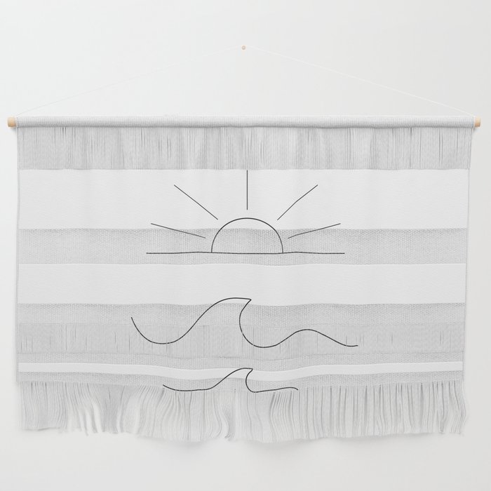Sunset & Wave Wall Hanging