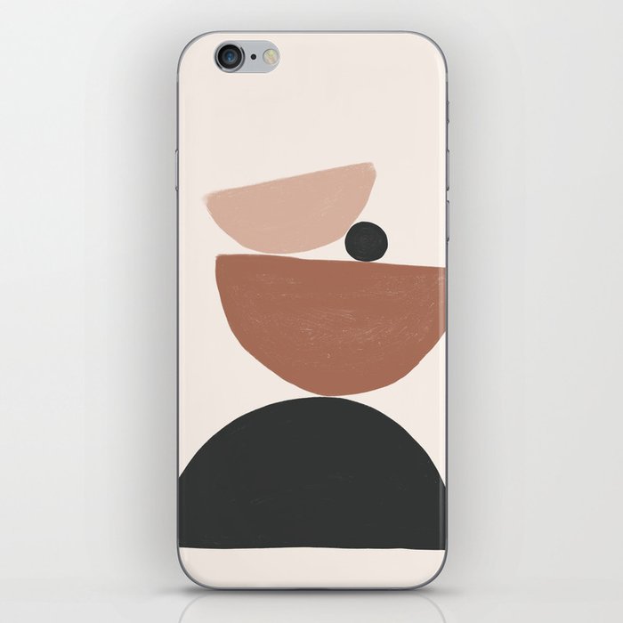 Balanced Mid-Century Modern Woodblocks iPhone Skin