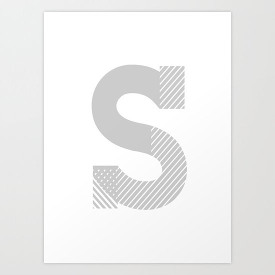 LETTER S Art Print