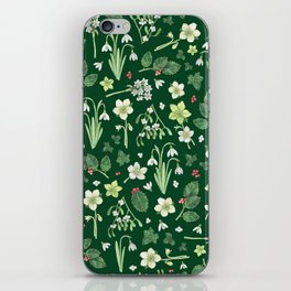 Winter Garden - dark green  iPhone Skin
