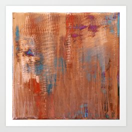 Copper Impression Art Print | Mixedmediametal, Oil, Modern, Metalpainting, Painting, Other, Copper, Mixedmedia, Abstract 