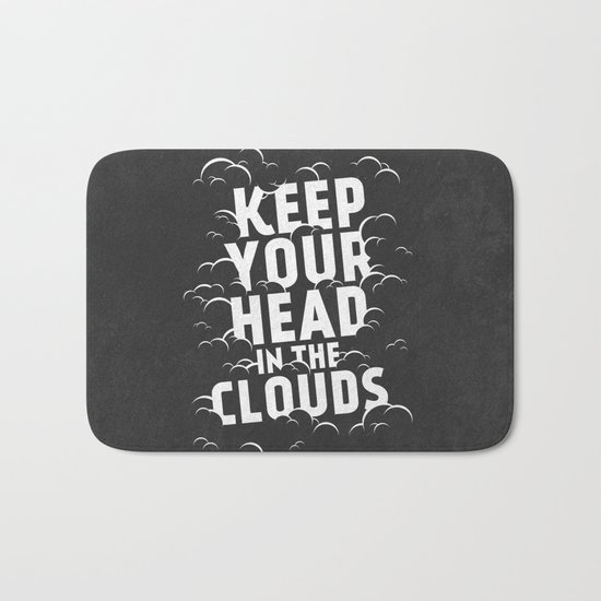 Keep Your Head in the Clouds Bath Mat