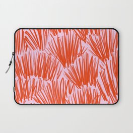 Orange and Pink Botanical Retro Pattern Laptop Sleeve