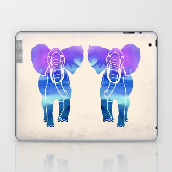 Watercolor Elephant Laptop & iPad Skin
