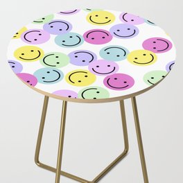 Bright neon smiley design  Side Table