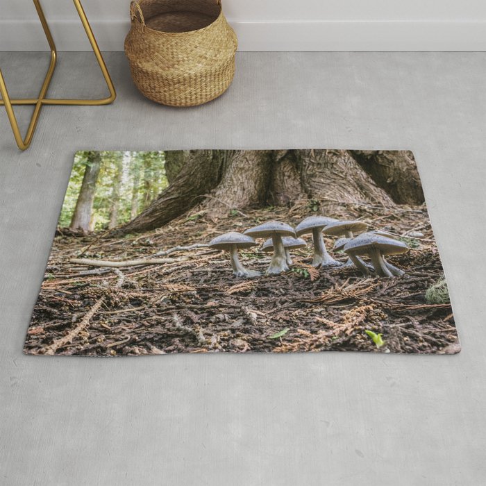 Mushrooms of the Forest Floor Rug