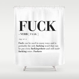 FUCK Shower Curtain