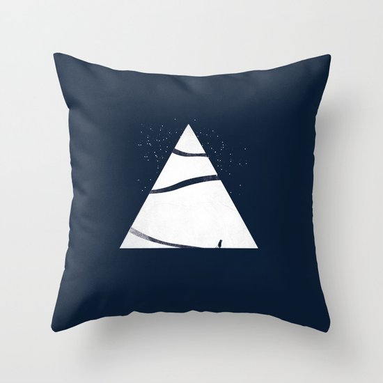 time to snow! Throw Pillow