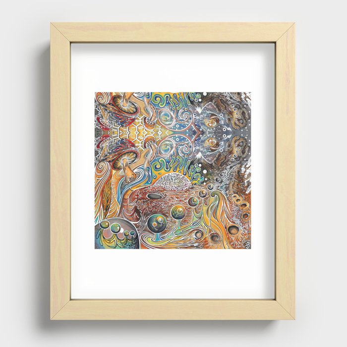 Space Walk Recessed Framed Print