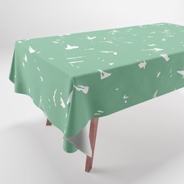 Acapulco Mint Green Splatter Spots Tablecloth