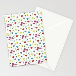 colour full flowers Stationery Card