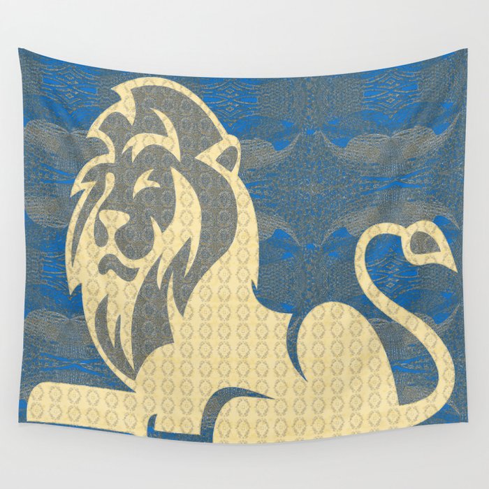 Vintage best sale lion tapestry