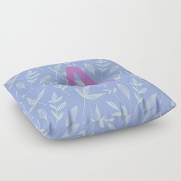Lilac Letter A Floor Pillow