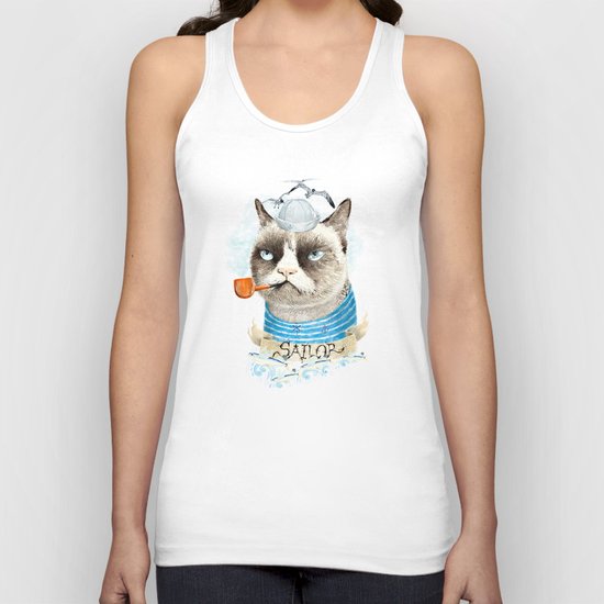 Sailor Cat VIII Unisex Tank Top