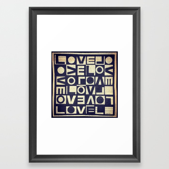 love Framed Art Print