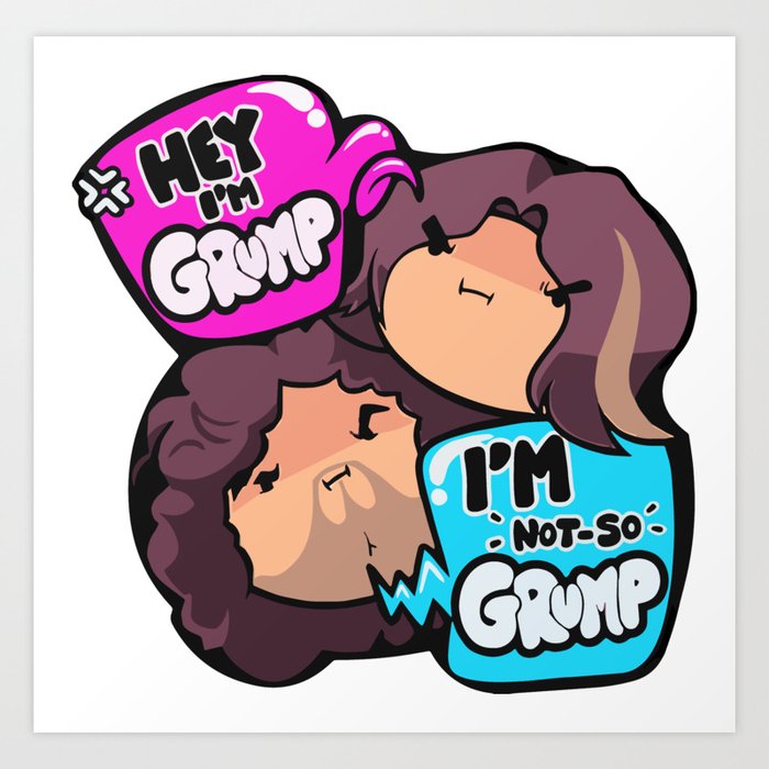 Hey I'm Grump / Not So Grump Art Print by chunlisbk | Society6
