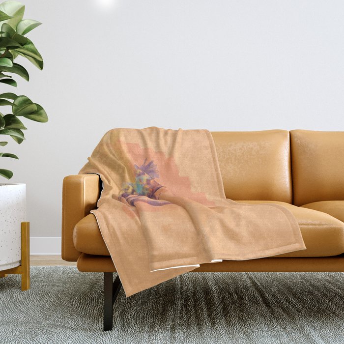 Sculpted By The Sand - Gila Monster Throw Blanket