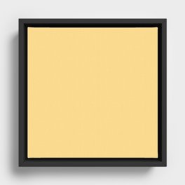 Ochre Yellow Framed Canvas