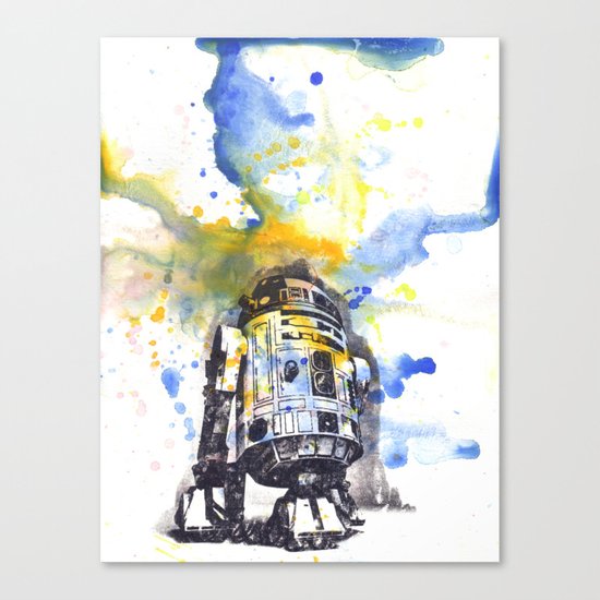 R2D2 from Star Wars Canvas Print