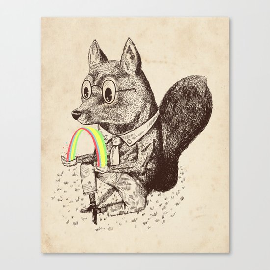 Strange Fox Canvas Print